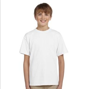 5 pack unisex white t-shirts